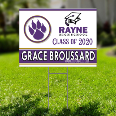 High School Senior Yard Sign