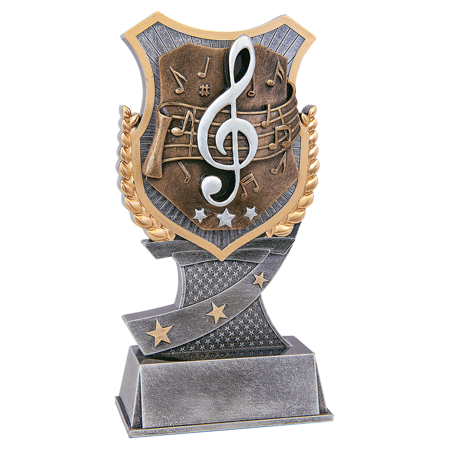 Music Shield Award Resin