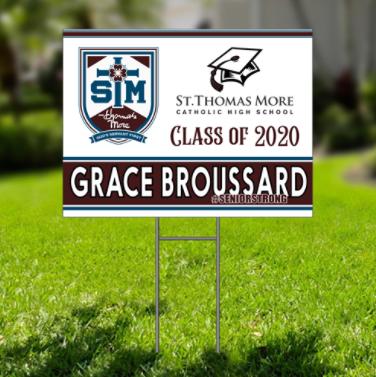 High School Senior Yard Sign