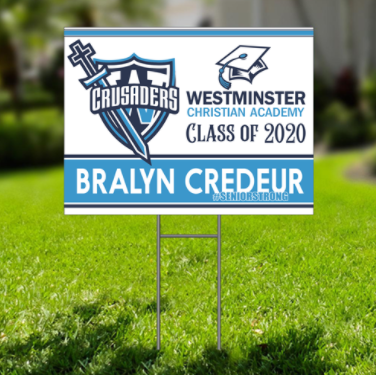 High School Senior Yard Sign