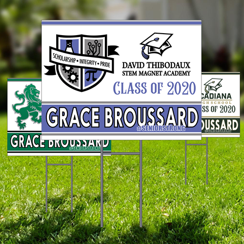 High School Senior Yard Sign