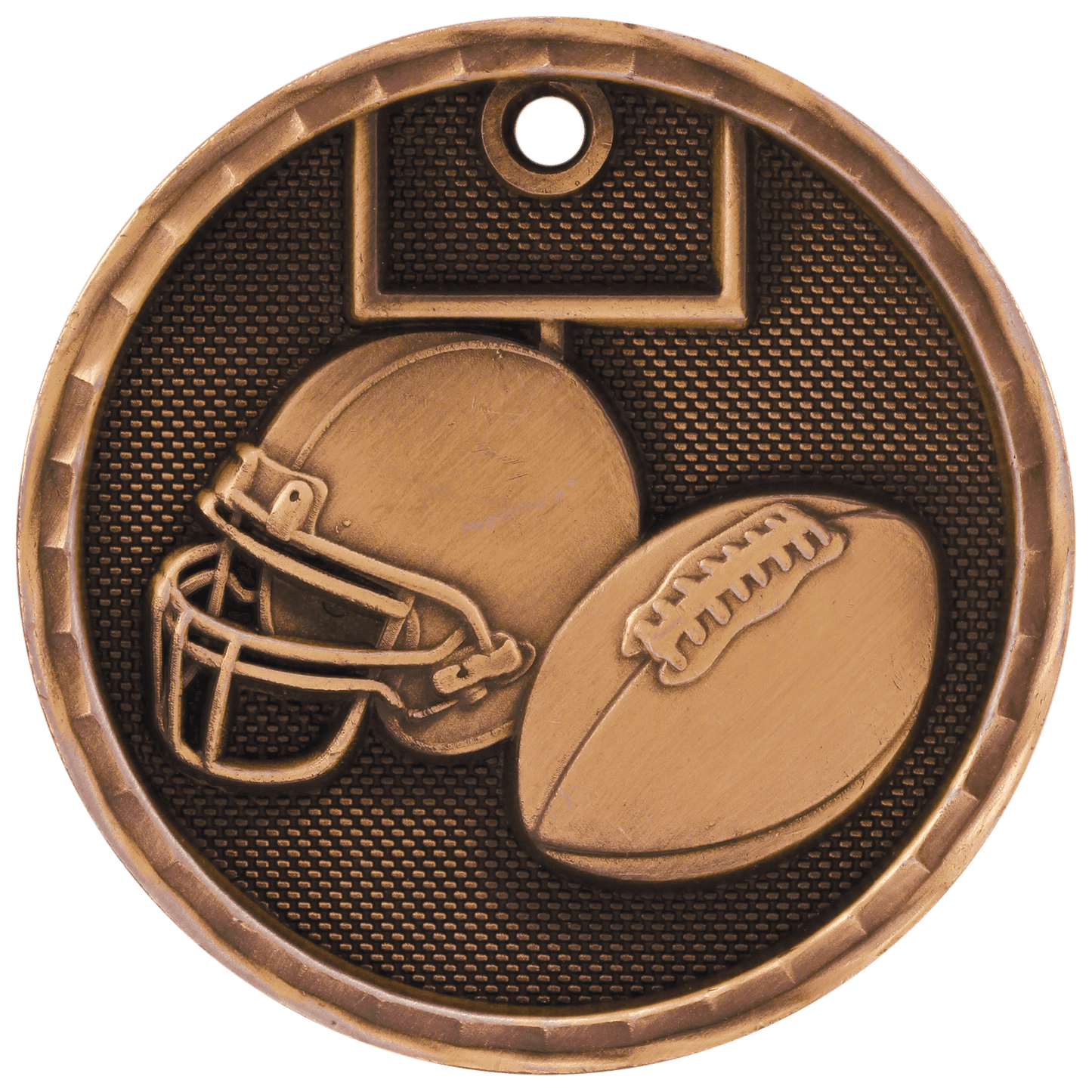 3-D Football Medal