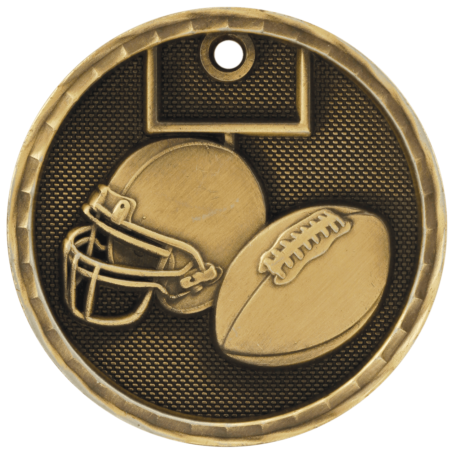 3-D Football Medal