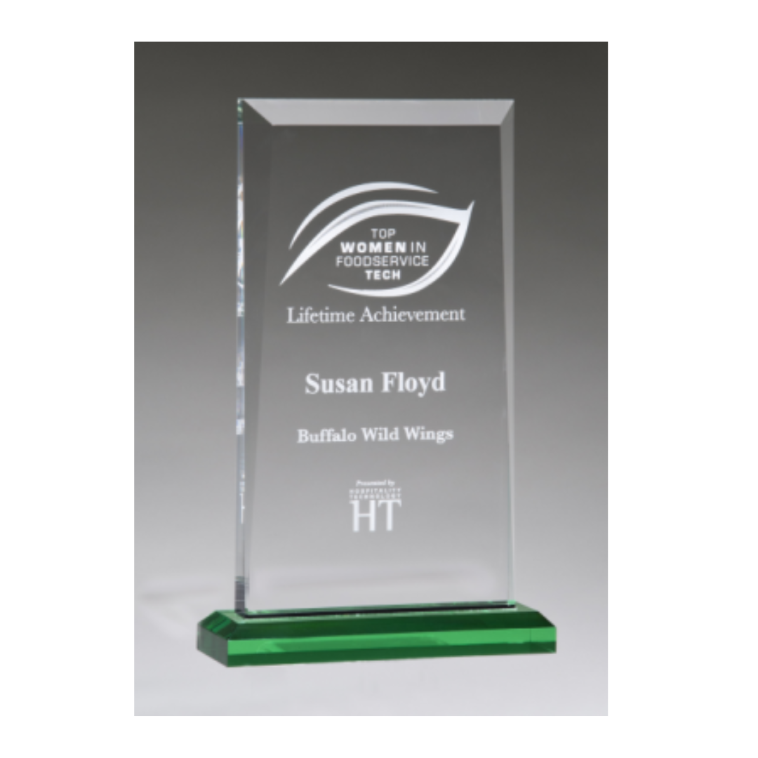 Apex Series Acrylic Award with Green Base