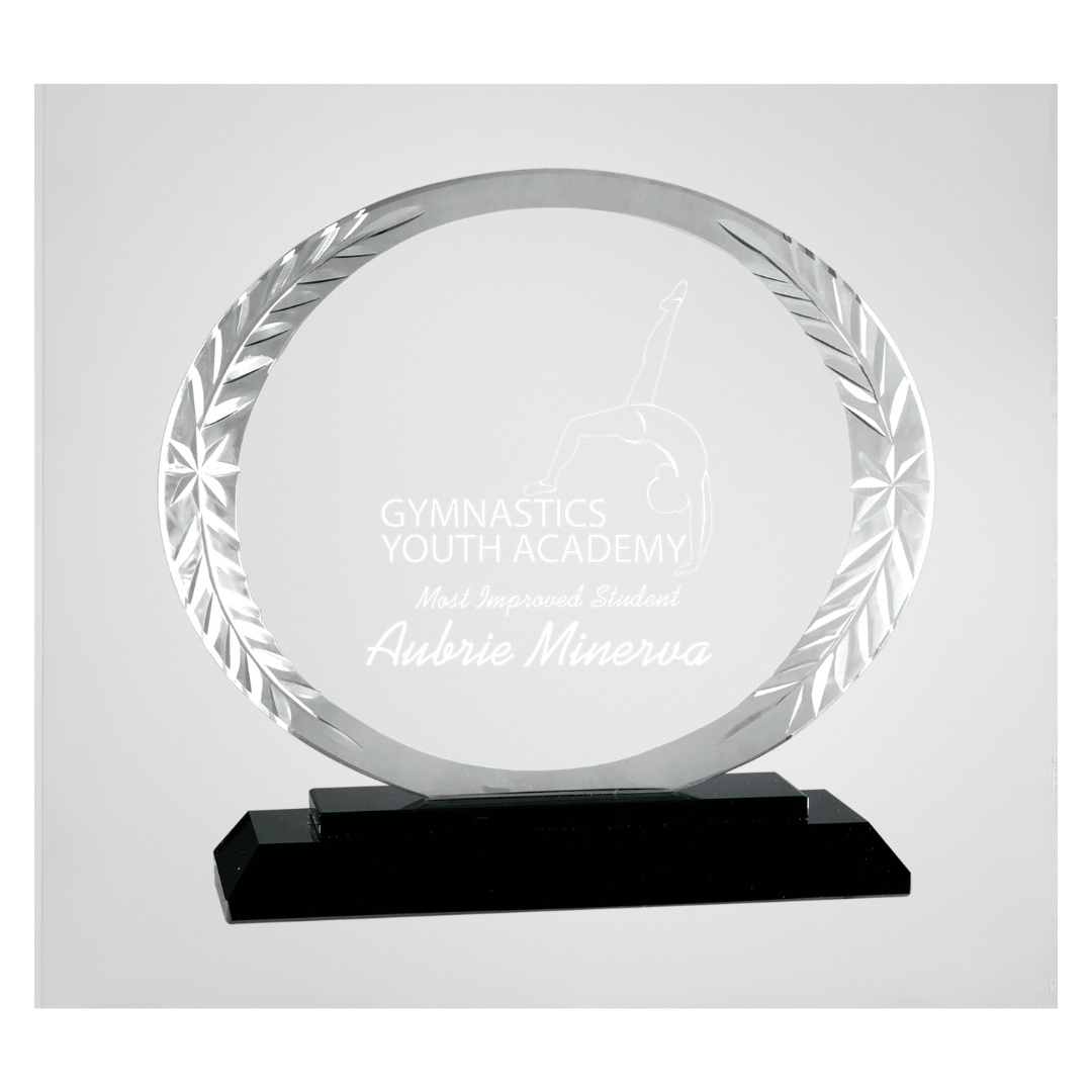 Oval Accent Glass Award