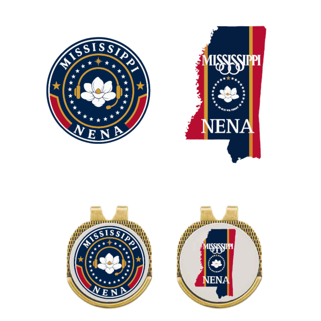 Hat Clip with Golf Ball Marker - MS NENA