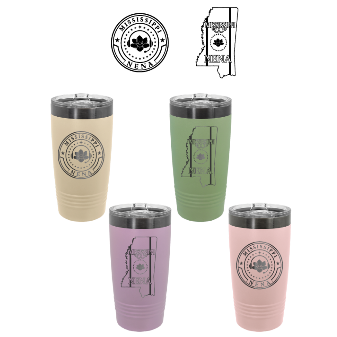 20oz - Pastel/Ghost Black Stainless Tumbler - MS NENA