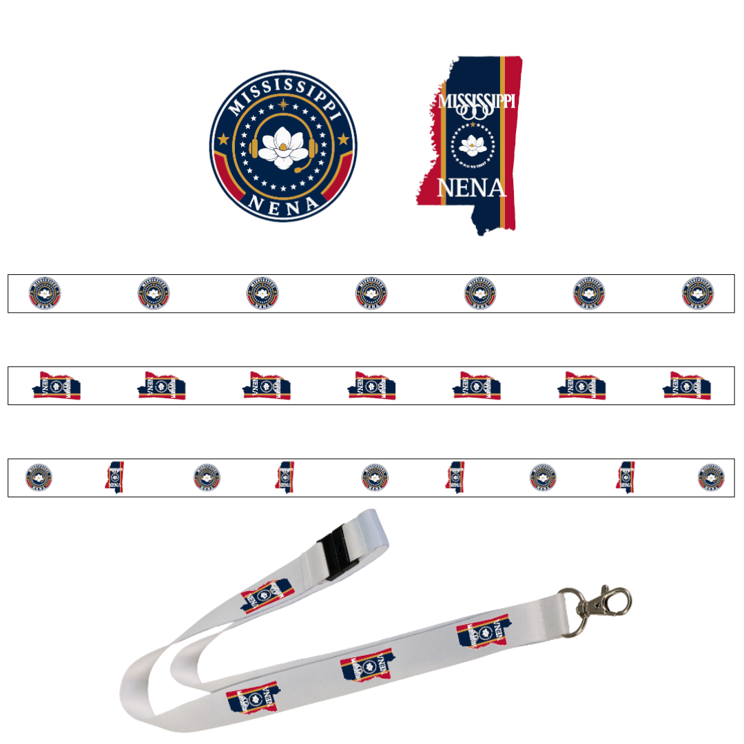Lanyard with Break Away Clip - MS NENA