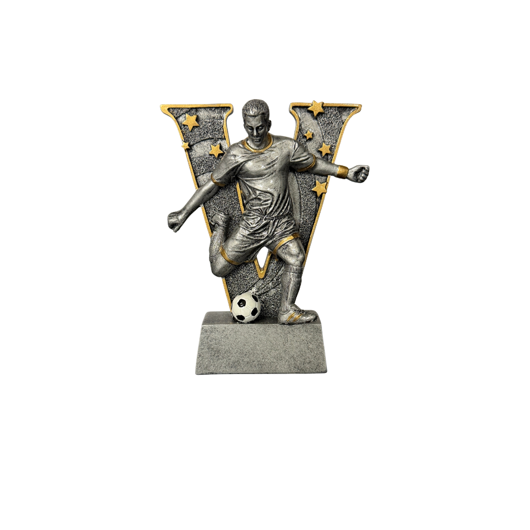"V" Soccer Resin