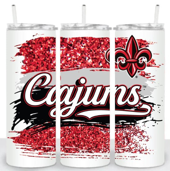 Cajuns Slim Tumbler-Full Wrap Design