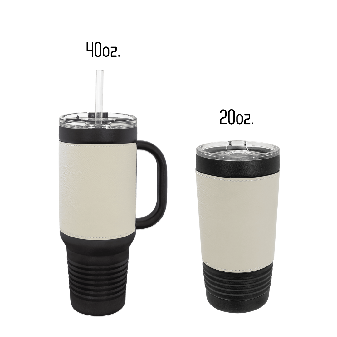 True Crime Junkie Leatherette/Black Stainless Tumbler