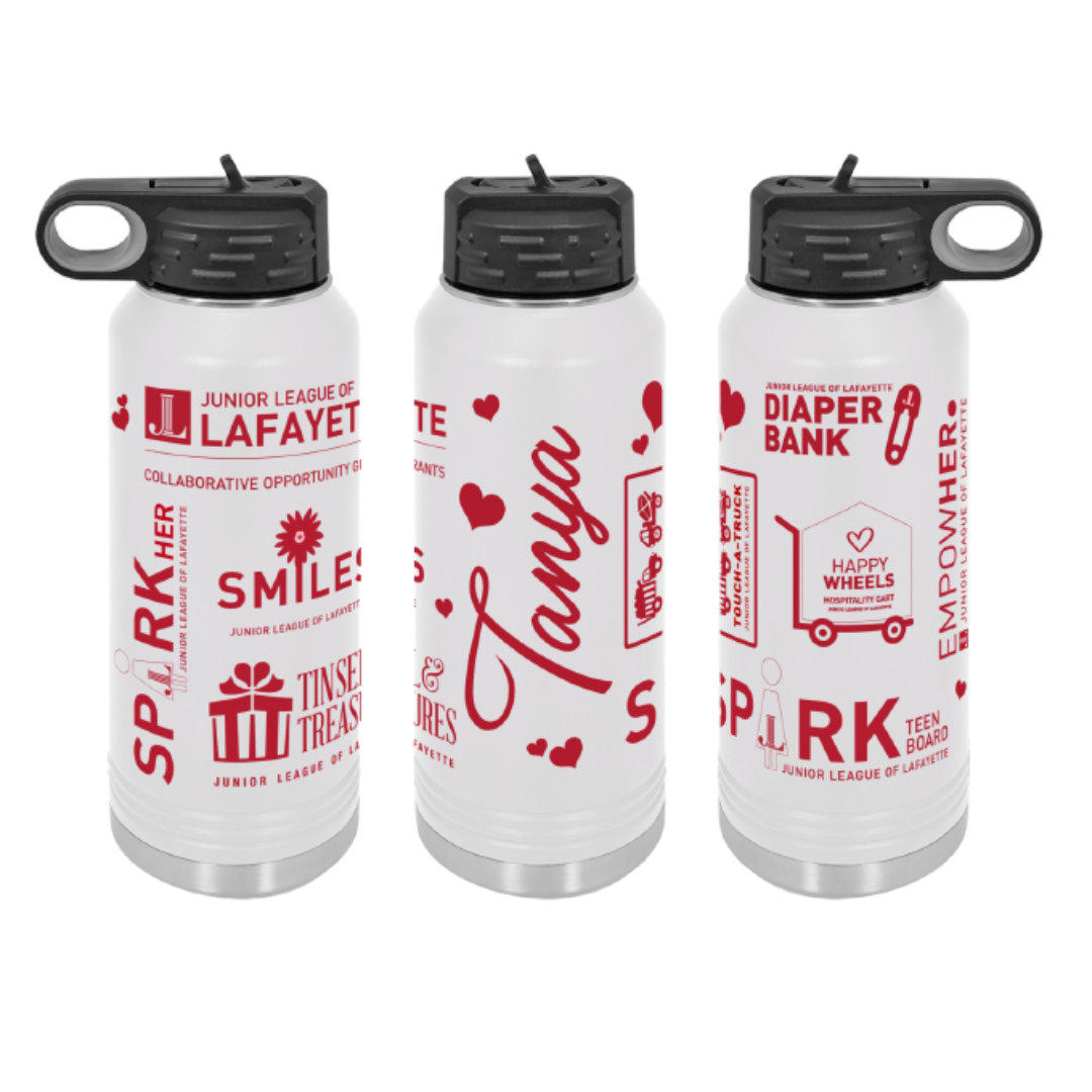 Junior League of Lafayette - Program Logos 32oz Water Bottle