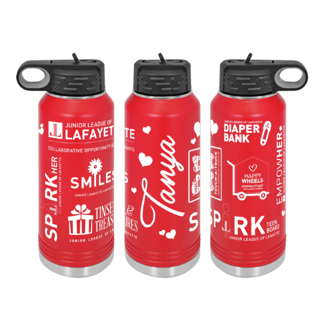 Junior League of Lafayette - Program Logos 32oz Water Bottle