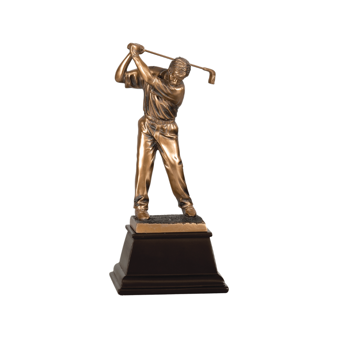 Bronze Male Golf Resin Award -Swinging