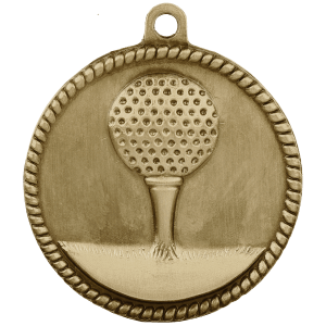 Golf High Relief Medal