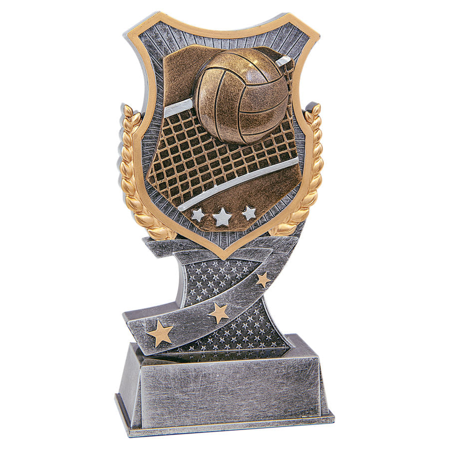 Volleyball Shield Award Resin