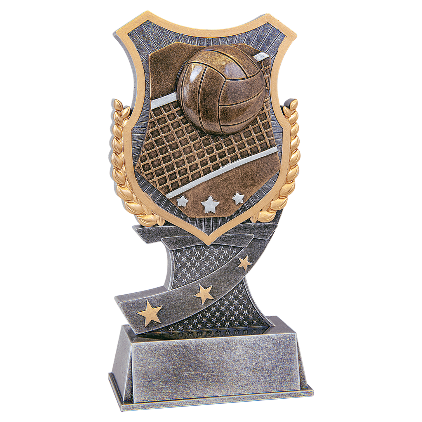 Volleyball Shield Award Resin