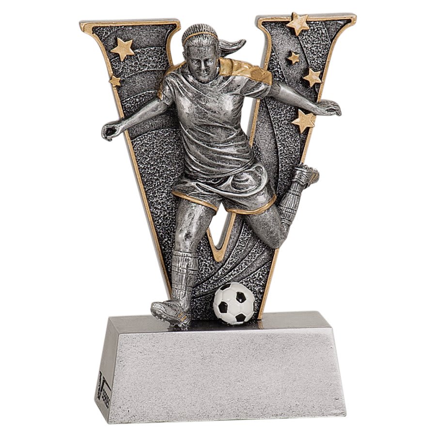 "V" Soccer Resin