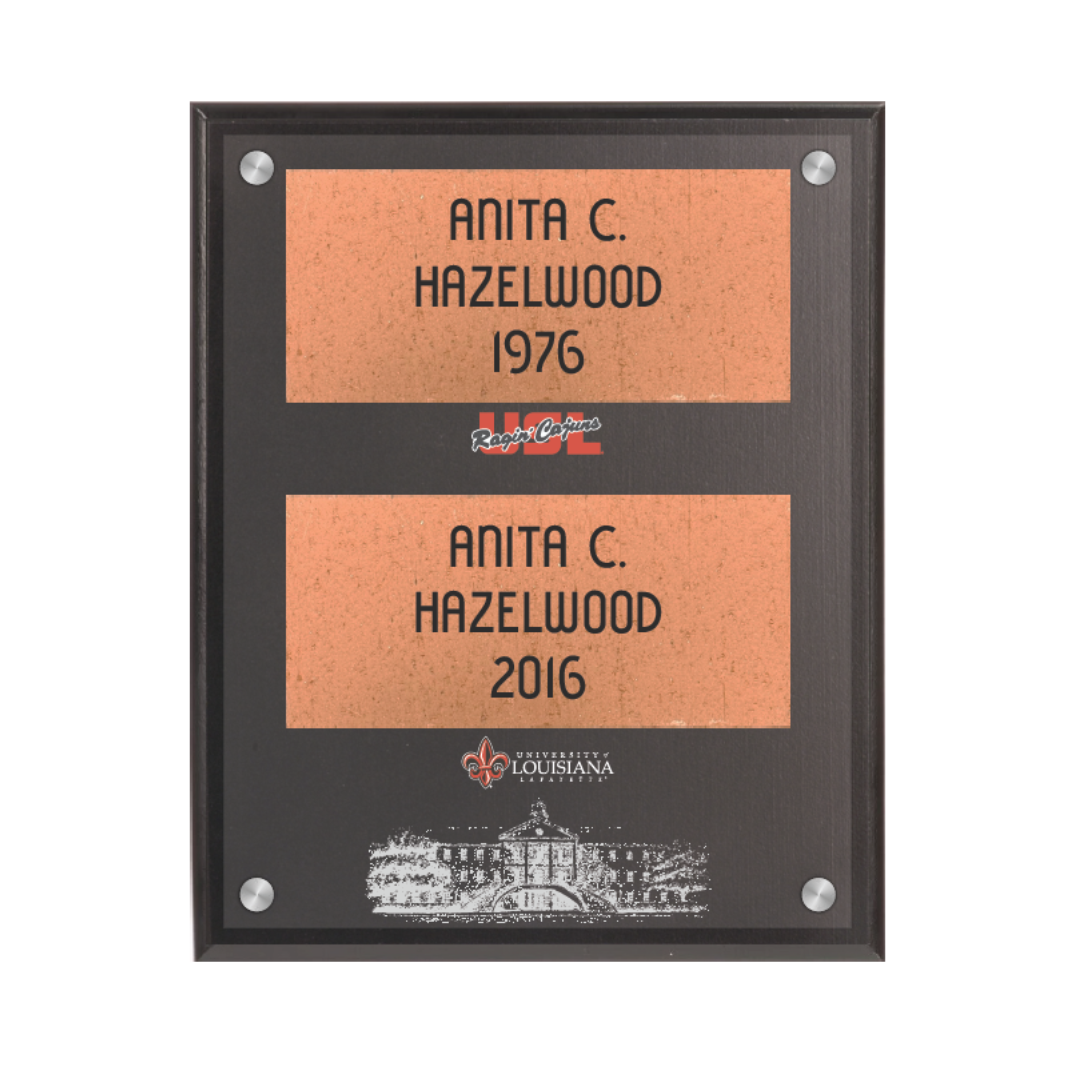 UL Lafayette - Walk of Honor Replica Brick Custom Plaque (Double)