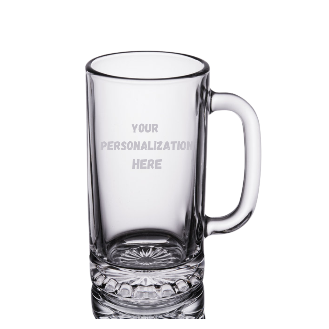 Etched 16oz Beer Tankard (Personalized)
