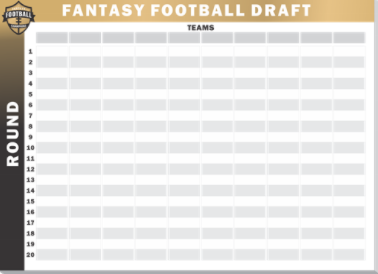 Fantasy Football Draft Poster
