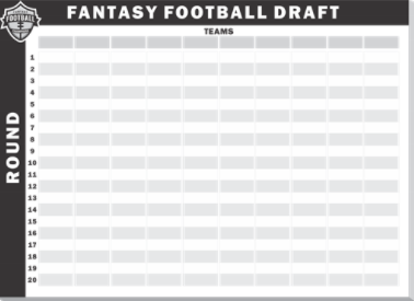 Fantasy Football Draft Poster