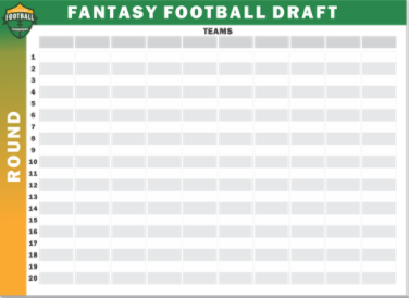 Fantasy Football Draft Poster