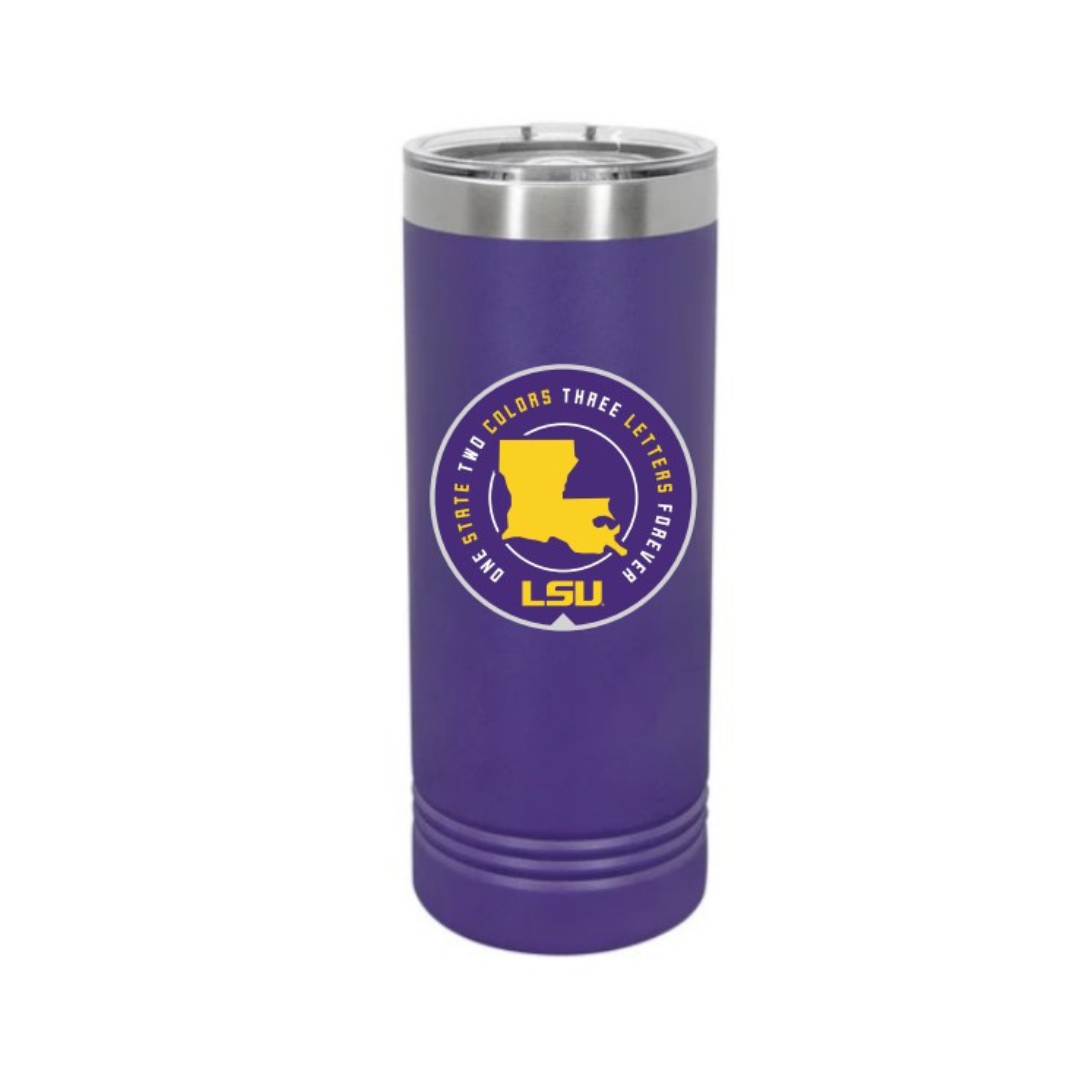 Purple Slim Stainless Tumbler - 22oz with LSU Logo Choice –  AwardmasterLafayette