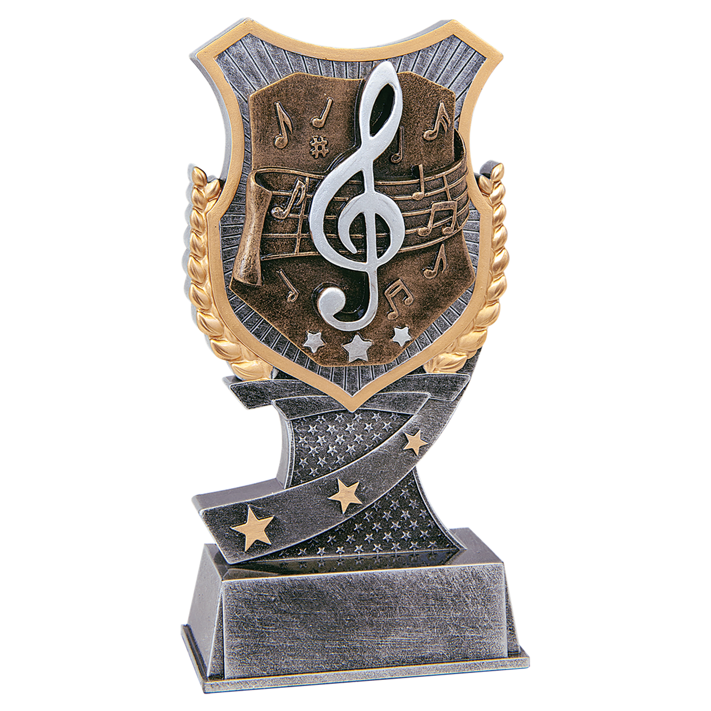 Music Shield Award Resin