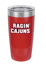 Red UL Tumbler w- Stacked Logo