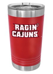 Red UL Tumbler w- Stacked Logo