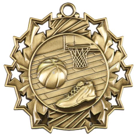 Basketball Ten Star Medal