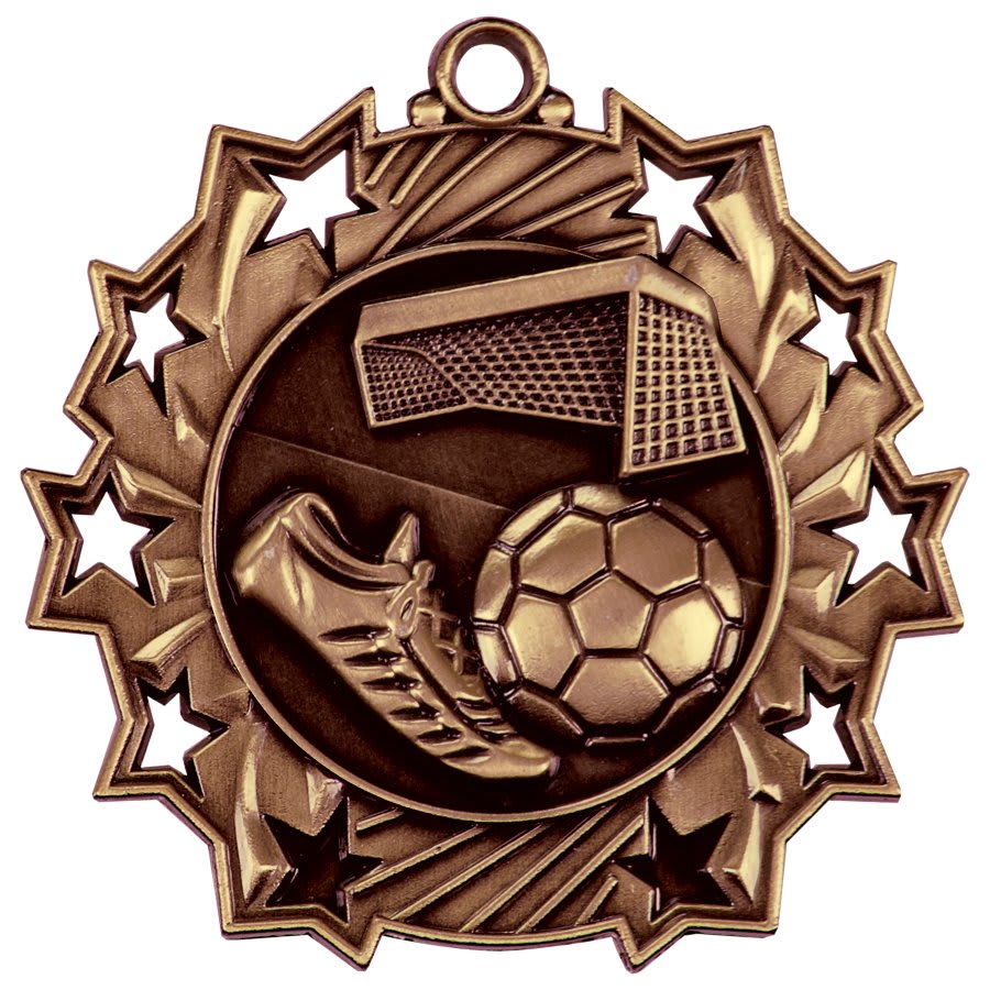 Soccer Ten Star Medal