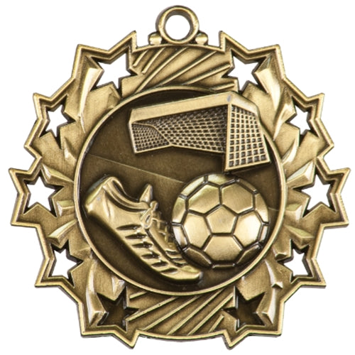 Soccer Ten Star Medal