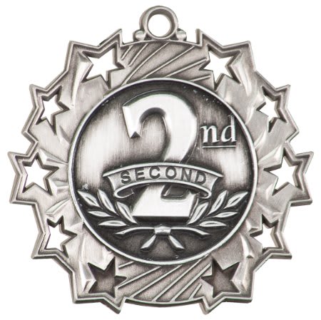 "2nd" Place Ten Star Medal