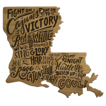 UL Fight Song Wooden Cutting Board